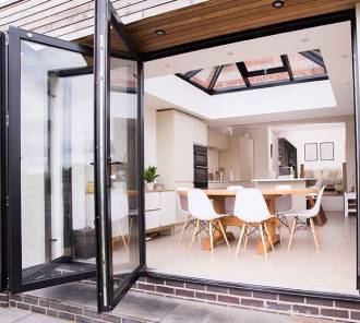 Bifold Doors By Ideal Glass | Watford | Premium, Customizable Folding Doors for Your Home