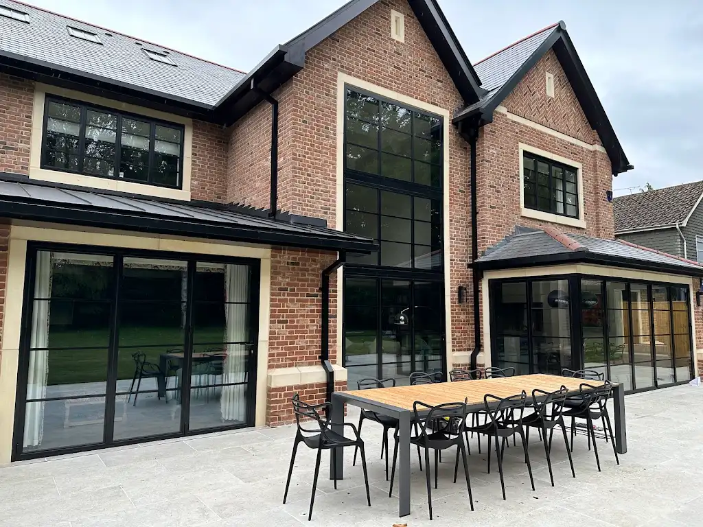 Unifold HI - Black Aluminium Bifold Door Installation Astralgal Bars