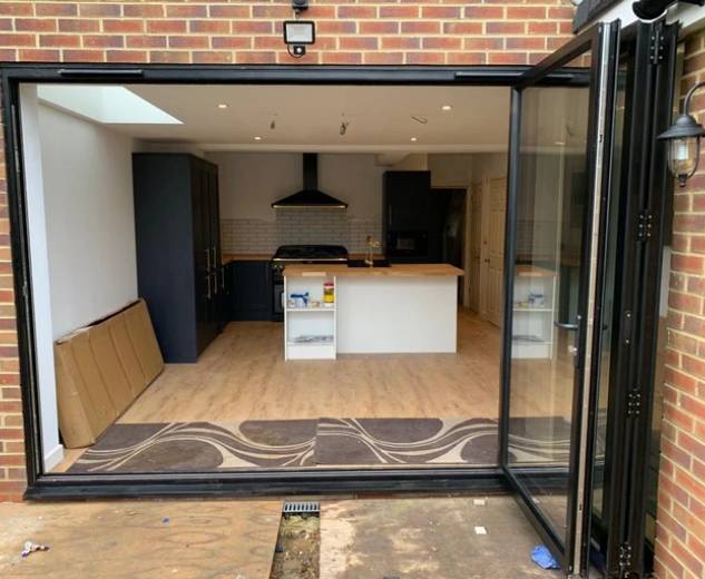 Black Bi-Fold Doors in Stevenage