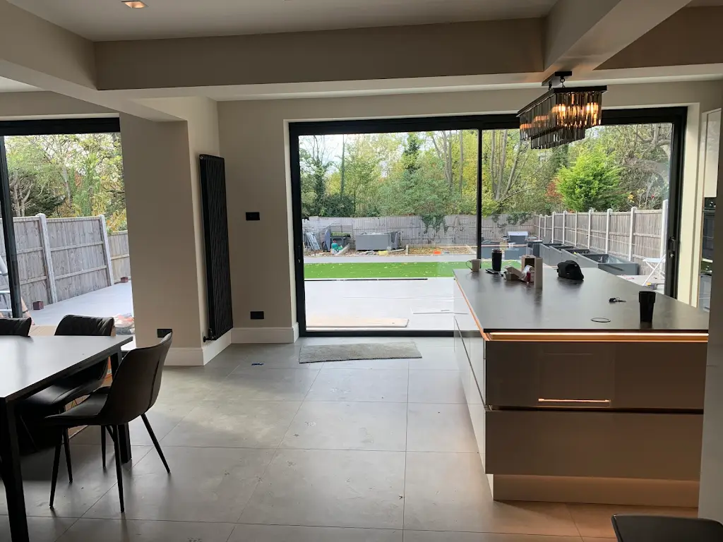 EdgeGlide - Black Aluminium Sliding Door Enfield