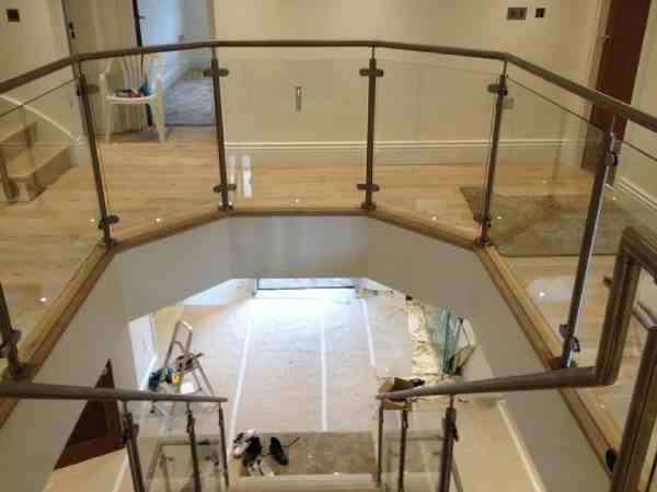 Landing Glass Balustrades Hertford