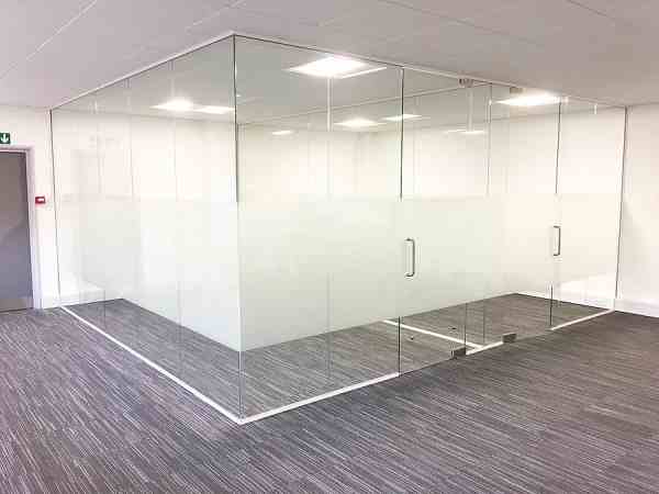 Glass Office Partitioning Bricket Wood
