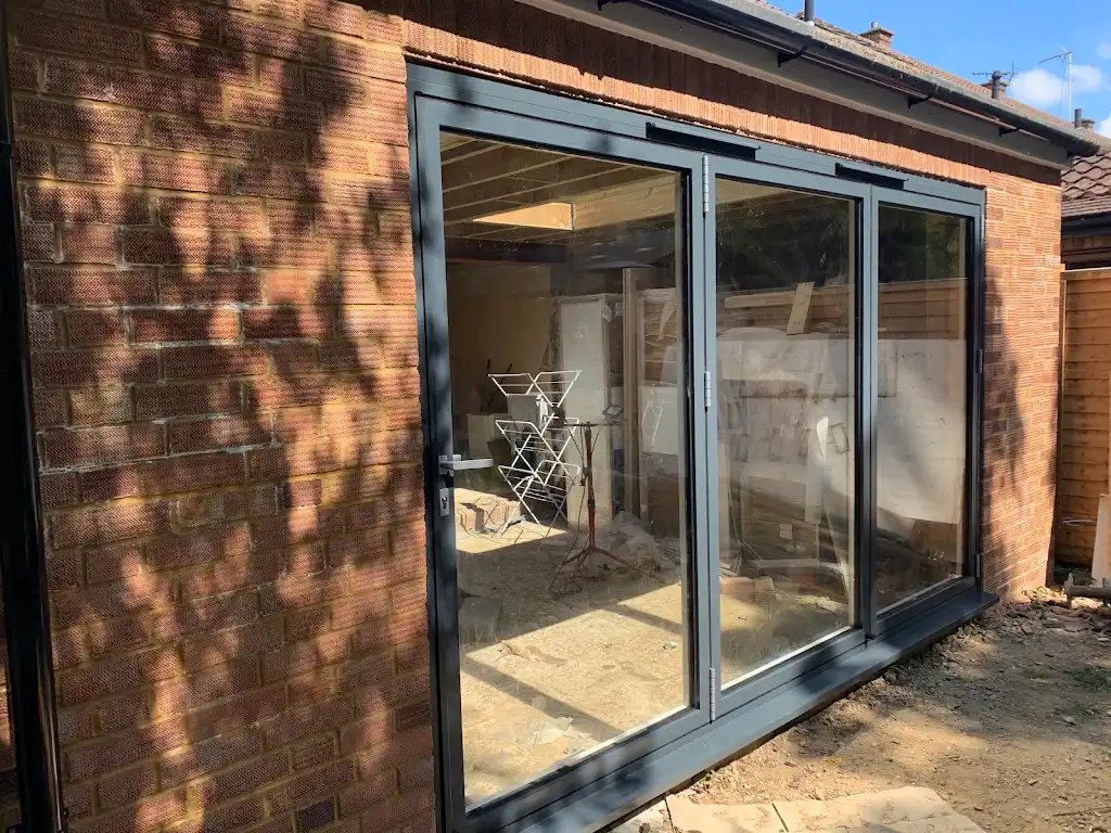 Unifold HI - Grey Aluminium Bifold Doors Hatfield