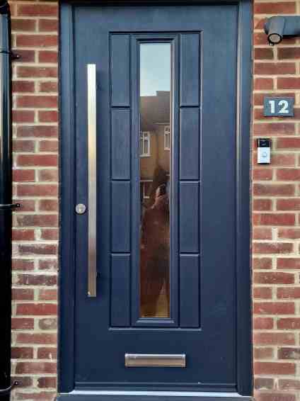 Grey Modern Front Door London Colney