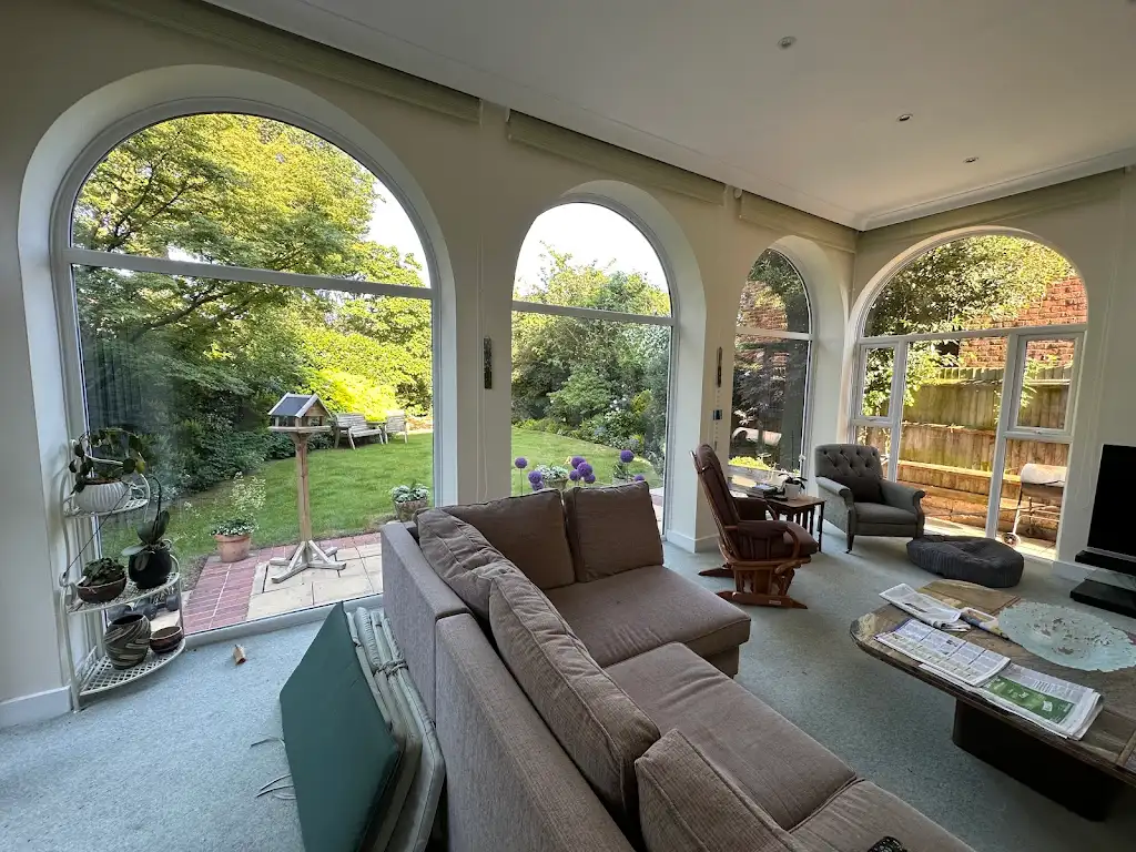 Liniar Casement - Arched Window Frame Installation