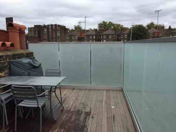 Terrace Glass Balustrade Hertfordshire