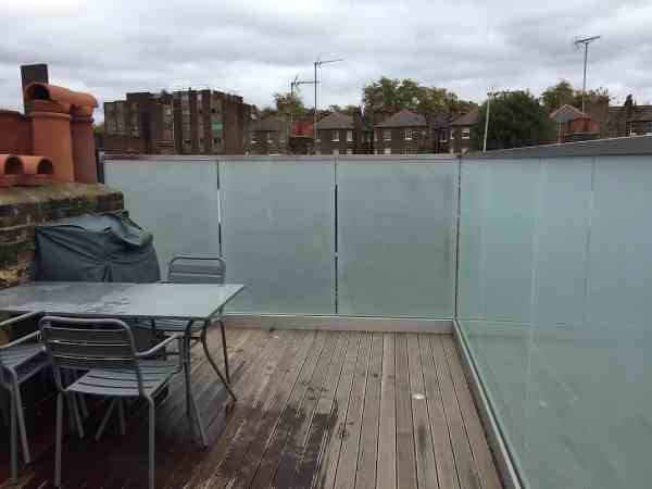 Terrace Glass Balustrade London