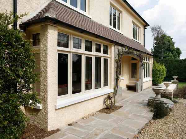 White Aluminium Window Installation Bricket Wood