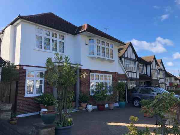 White Flush Double Glazed Timber Windows Enfield