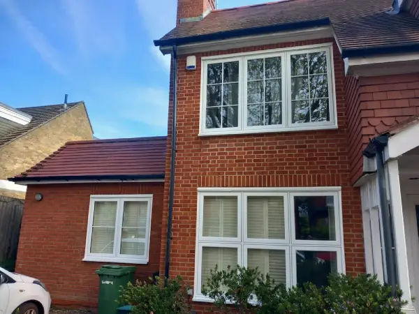 White Flush Window Installation Enfield