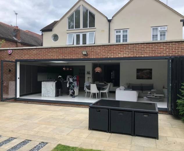 Wide Bi-Fold Door in Bricket Wood